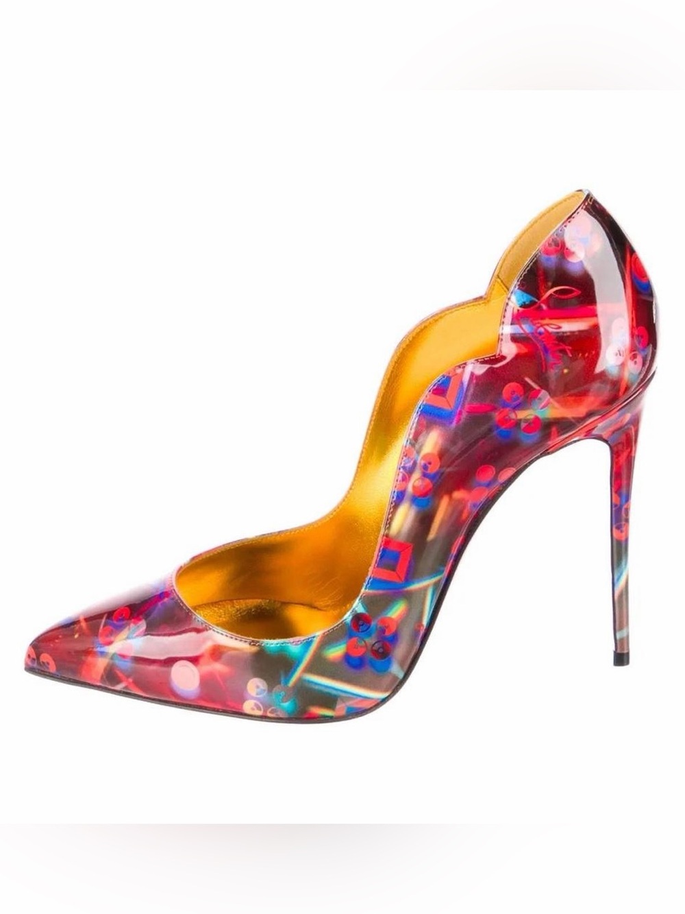 Christian Louboutin Hot Chick Patent Discolaser Pumps EU38/US7.5